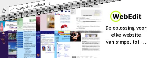 WebEdit, De oplossing voor elke website